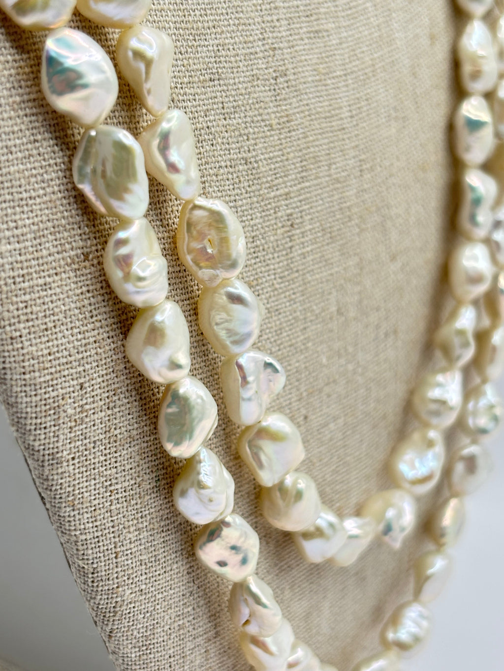 Long Baroque Freshwater Cultured Pearl Sautoir Necklace, 122 cm 48 inches