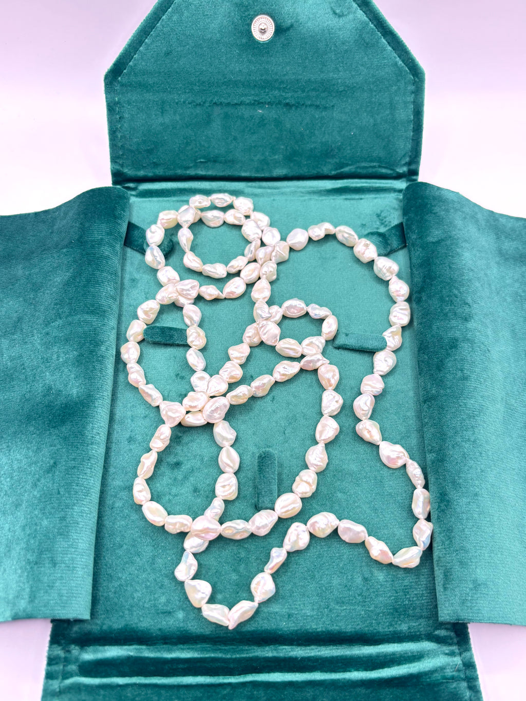 Long Baroque Freshwater Cultured Pearl Sautoir Necklace, 122 cm 48 inches