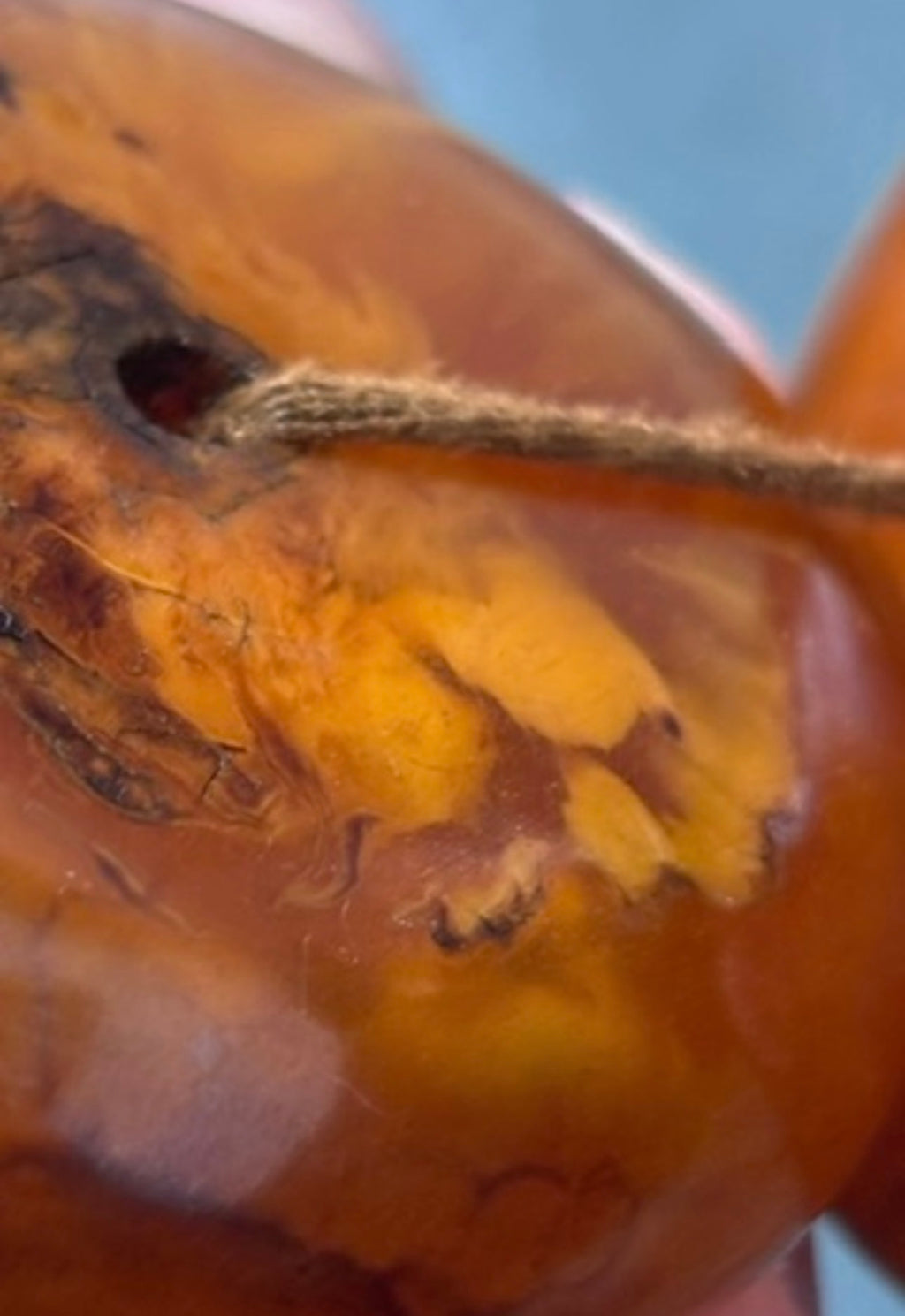 Monumental Graduated Amber Rondelle Necklace, 600 Grams, Ethnographic Character