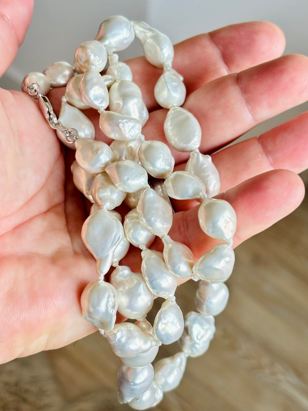 Oversized 15-27mm Baroque Cultured Freshwater Pearl Opera Necklace, 45 Pearls, 90 cm