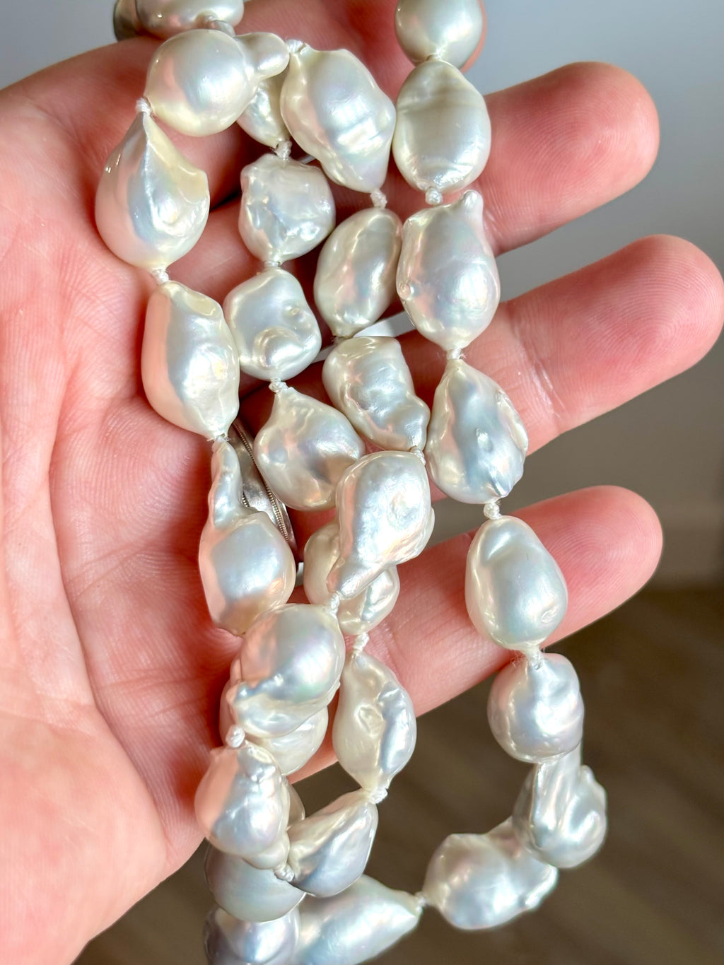 Oversized 15-27mm Baroque Cultured Freshwater Pearl Opera Necklace, 45 Pearls, 90 cm