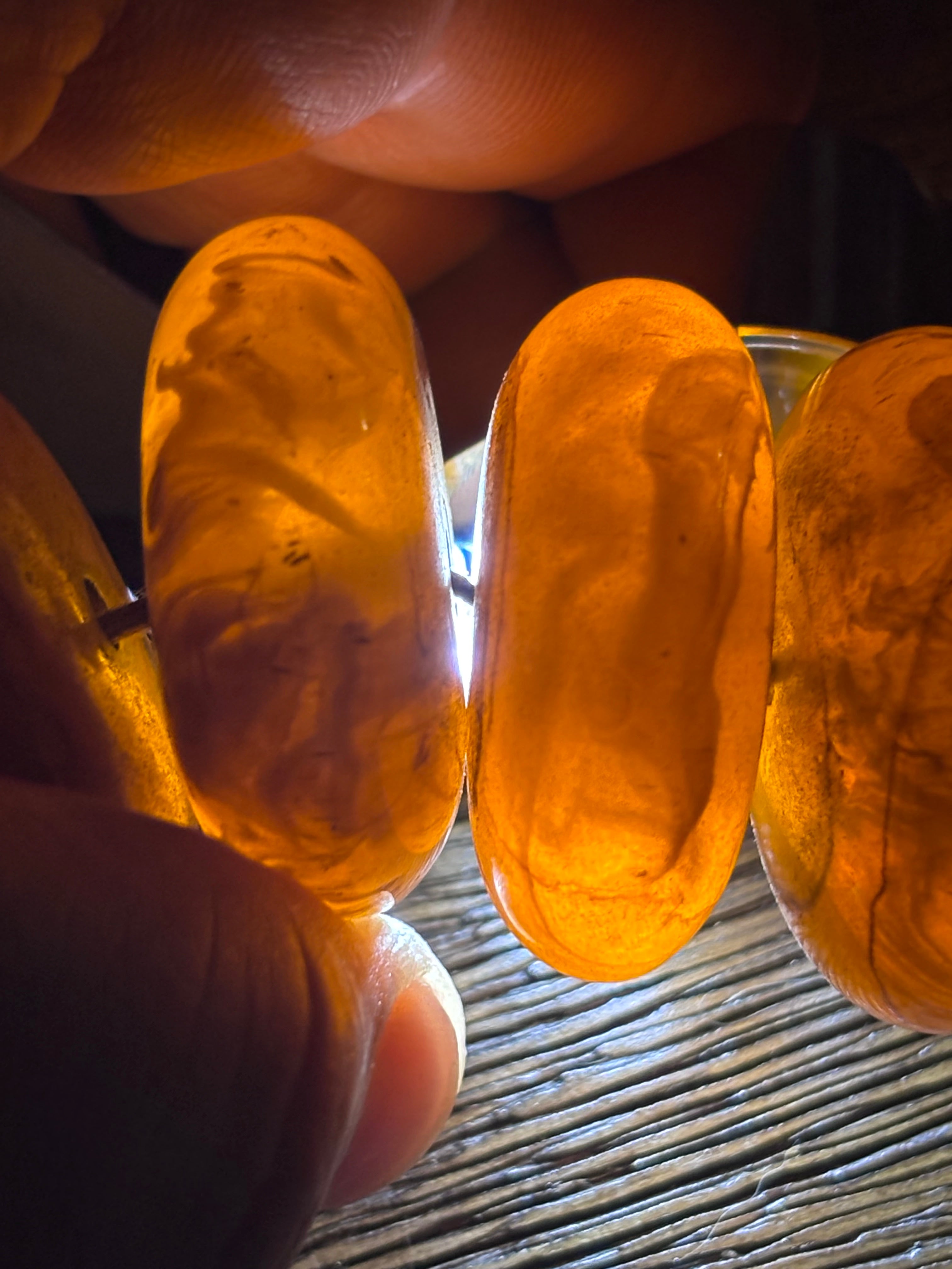 Monumental Graduated Amber Rondelle Necklace, 600 Grams, Ethnographic Character