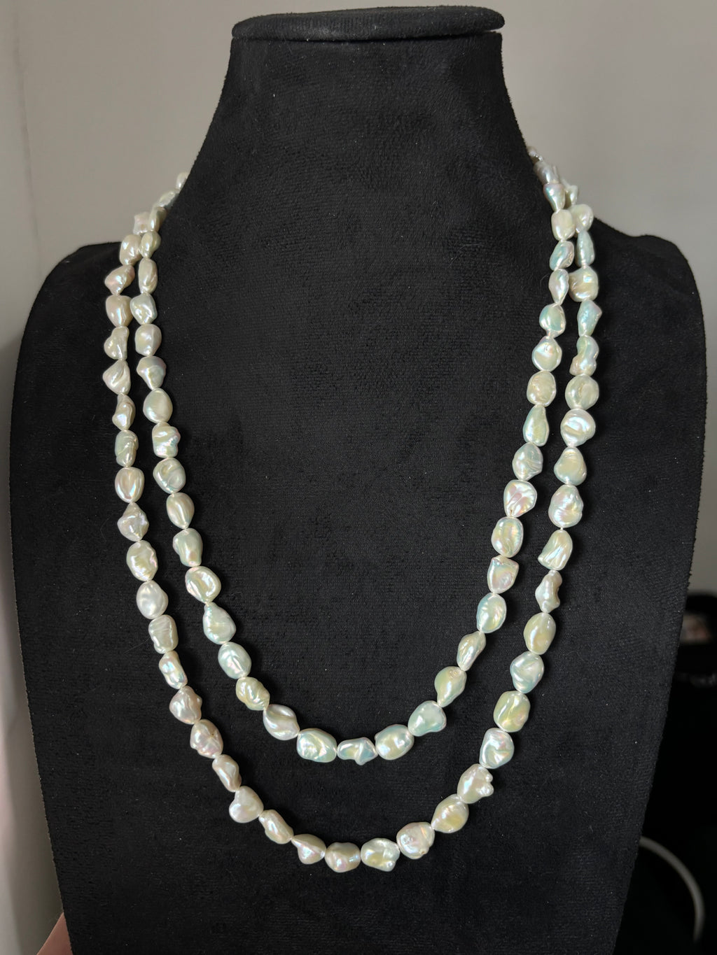 Long Baroque Freshwater Cultured Pearl Sautoir Necklace, 122 cm 48 inches