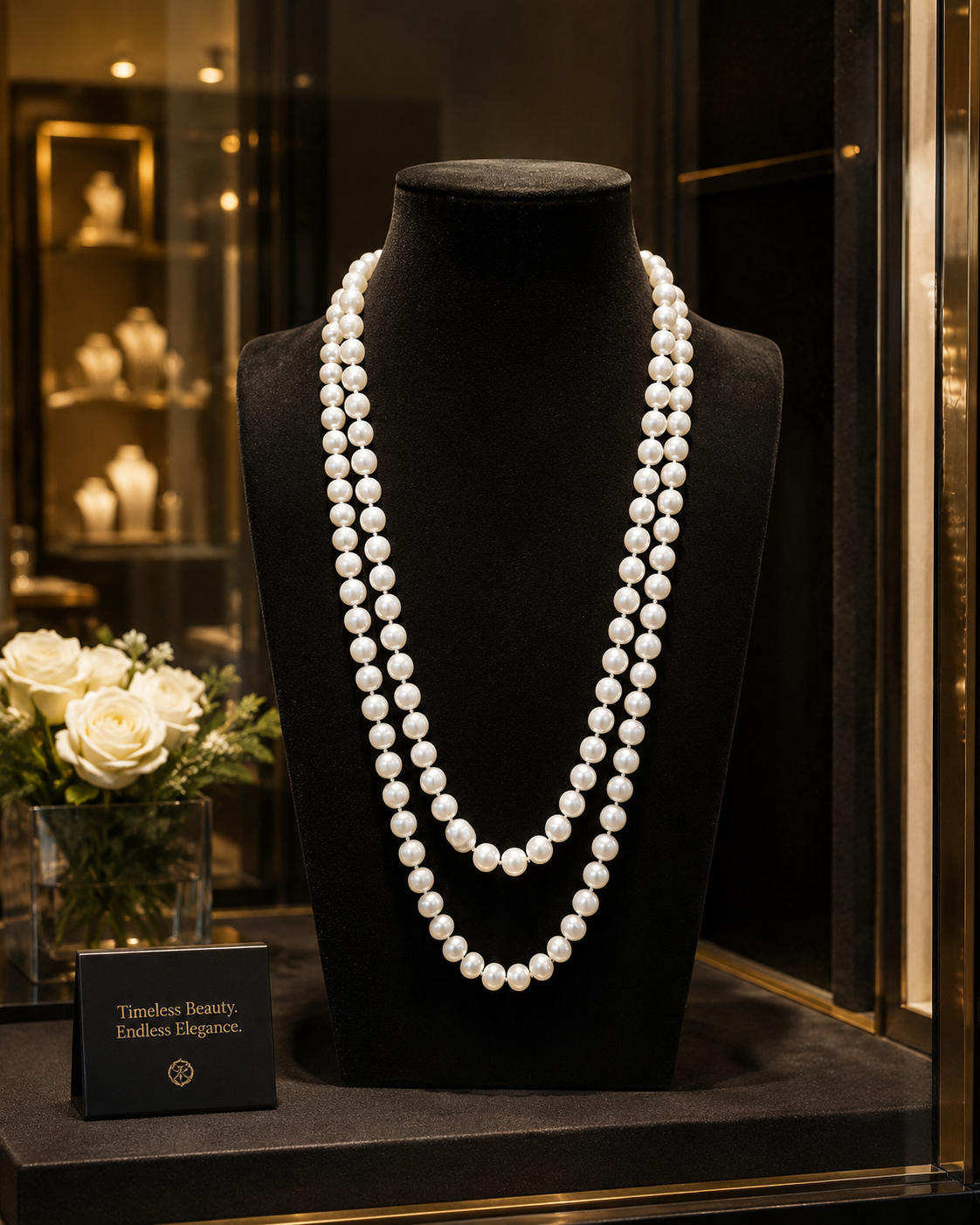 Vintage 60-Inch Endless Freshwater Pearl Rope Necklace, 136 Large Baroque Pearls