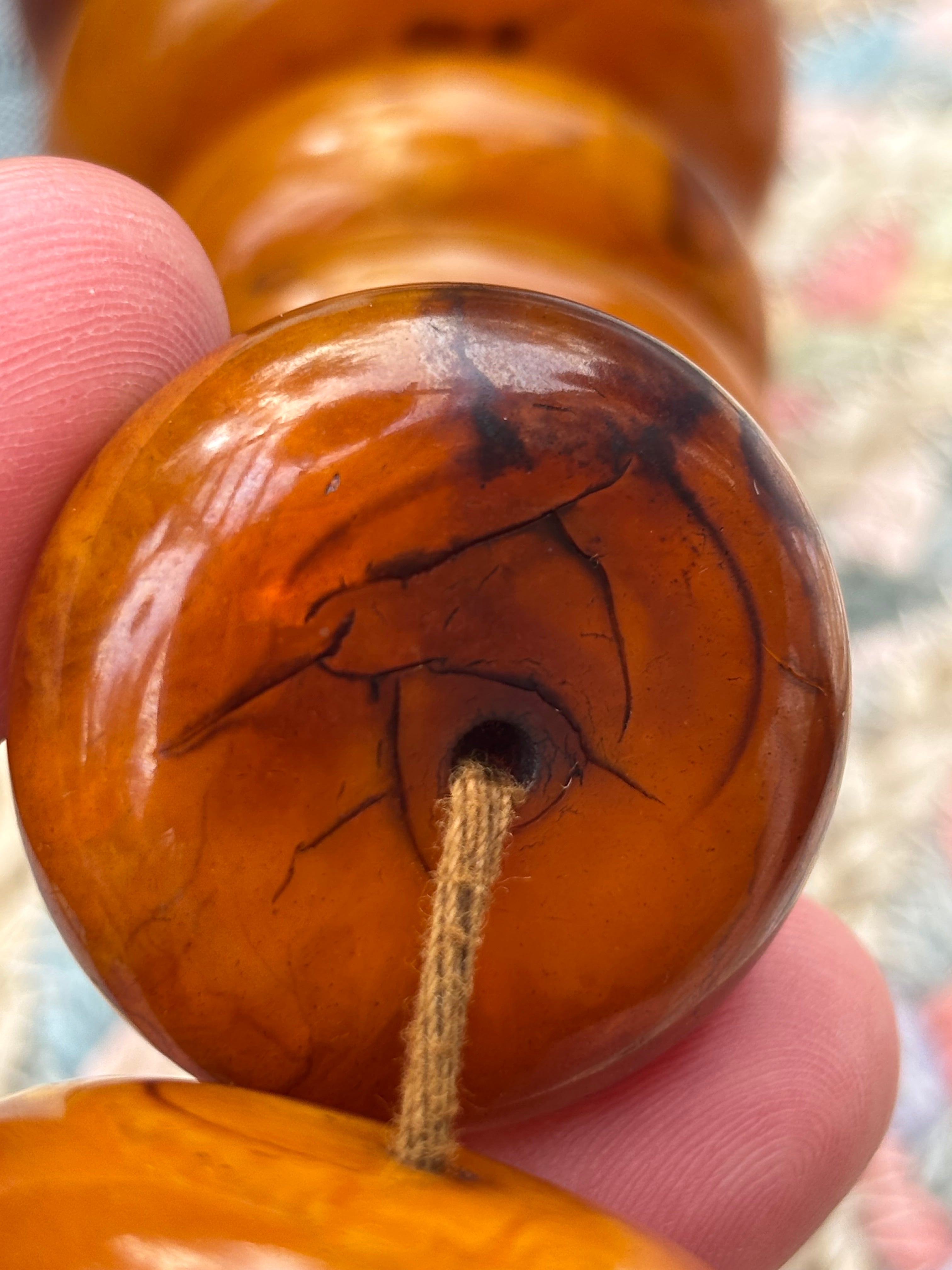 Monumental Graduated Amber Rondelle Necklace, 600 Grams, Ethnographic Character