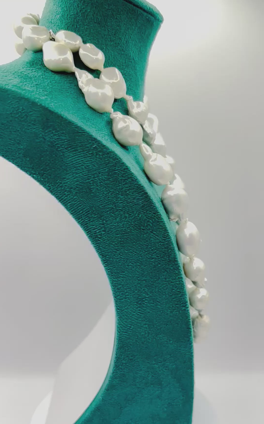 Oversized 15-27mm Baroque Cultured Freshwater Pearl Opera Necklace, 45 Pearls, 90 cm